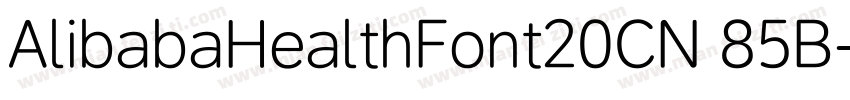 AlibabaHealthFont20CN 85B字体转换